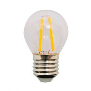 ampoule led sphérique à filament transparent g45 e27 4 w 300 lm