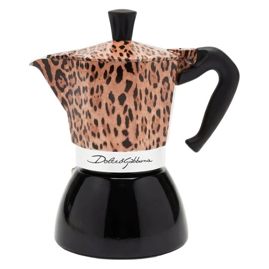 moka induction 6 tasses dolce & gabbana - leopard - bialetti france sarl