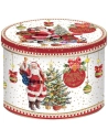 mugs en porcelaine fine - boite metal / 4 designs christmas memories - pozzi milano spa