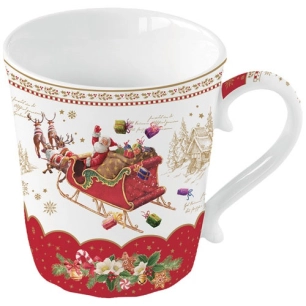 coffret 2 mugs 34cl en porcelaine christmas memories - pozzi milano spa
