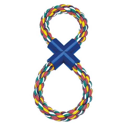 jouet corde fantaisie 35 cm 2 boucles - ferplast france