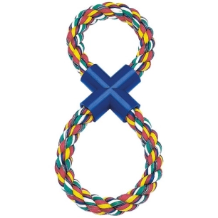 jouet corde fantaisie 35 cm 2 boucles - ferplast france