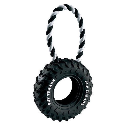 jouet pneu + corde pour chien - ferplast france