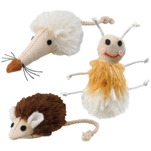 jouet en tissu et peluche pour chat modã¨les assortis - ferplast france