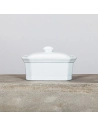 terrine avec couvercle 400 g en grãˆs blanc 15x11x6.8cm - selef menastyl
