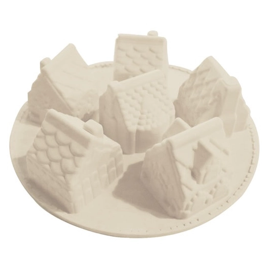 moule silicone 3d chalets de noel - carambelle sarl - scrapcooking