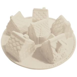 moule silicone 3d chalets de noel - carambelle sarl - scrapcooking