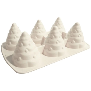 moule silicone 3d sapins 6p - carambelle sarl - scrapcooking
