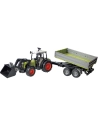 tracteur avec chargeur et remorque claas 1/16e - wdk groupe partner