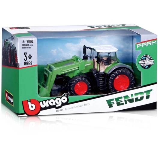 tracteur avec chargeur friction 1/43e assorti - wdk groupe partner