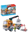 camion grue avec ouvrier et accessoires - wdk groupe partner