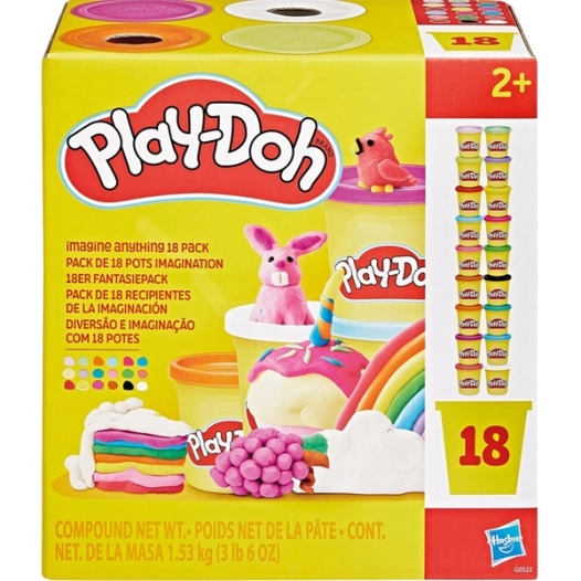pack 18 pots de couleur - play-doh - wdk groupe partner