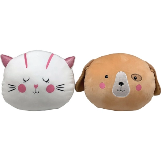coussin chat/chien 35 x 30 cm assorti - wdk groupe partner