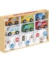 set 6 voitures en bois avec accessoires - wdk groupe partner