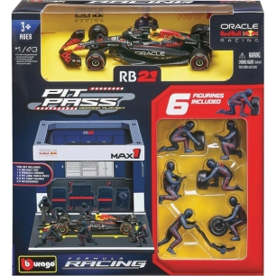 vã©hicule 1/43e avec figurines pit-stop assorti - wdk groupe partner