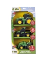 coffret 3 mini tracteurs johnny - wdk groupe partner