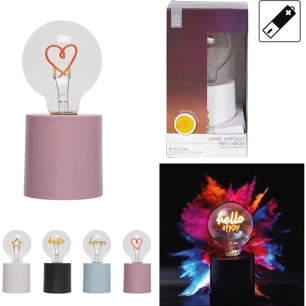 lampe ampoule effet nã©on assortie - wdk groupe partner