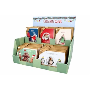 display 40x carte de vå’ux avec emporte-piece - billiet ld