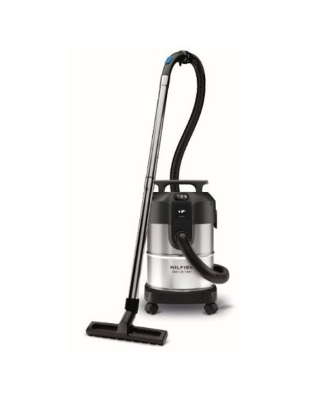 apirateur eau et poussiã¨res 128390260 - 1 100 w - cuve inox 20 l - classe l - flexible 3 m - soufflerie - inox - nilfisk