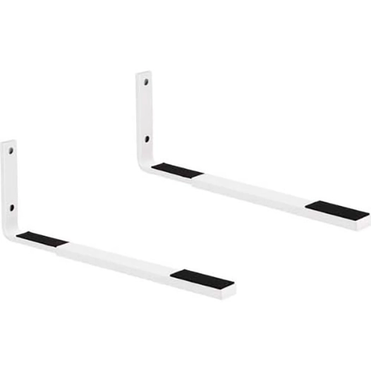 support mural micro-ondes, blanc, bras réglables 31-42 cm, charge max. 25 kg