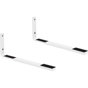 support mural micro-ondes, blanc, bras réglables 31-42 cm, charge max. 25 kg