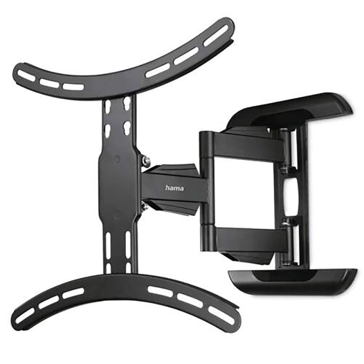 support mural téléviseur, noir, double bras orientable, de 32 à 65 po, charge max. 35 kg