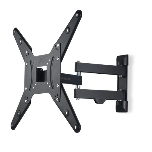 support mural téléviseur, noir, double bras articulé, de 32 à 65 po, charge max. 25 kg