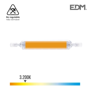 ampoule linéaire led r7s 12 w 1250 lm 3200 k lumière chaude ø16 x 118 mm