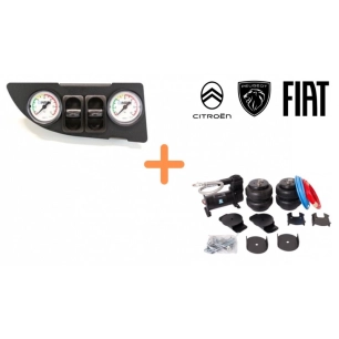 kit suspensions pneumatiques 6'' stellantis manomã¨tre double spã©cifique antarion - antarion bleu