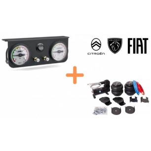kit suspensions pneumatiques 8'' fiat /citr /peug manomã¨tre standard - antarion bleu