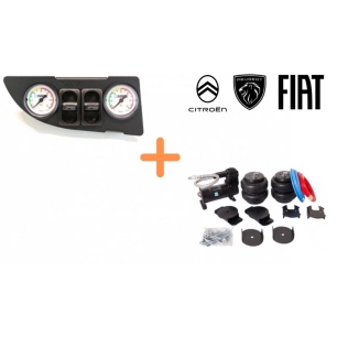 kit suspensions pneumatiques 8'' stellantis manomã¨tre double spã©cifique antarion - antarion bleu