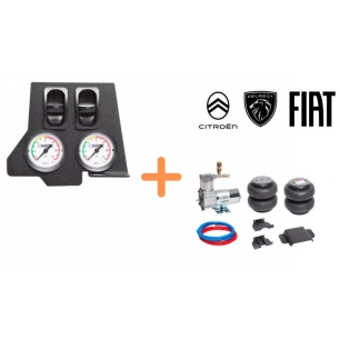 kit suspensions pneumatiques 7'' stellantis manomã¨tre universel antarion - antarion bleu
