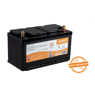 batterie gel compact 105ah antarion - antarion orange