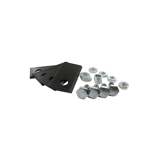 jeu de 4 couteaux adaptables pour lame de tondeuse convient par exemple pour le(s) modèle(s): as-motor monoaxe: as 560 km, as 56