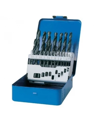 Coffret métal hss 19 forets 1 à 10