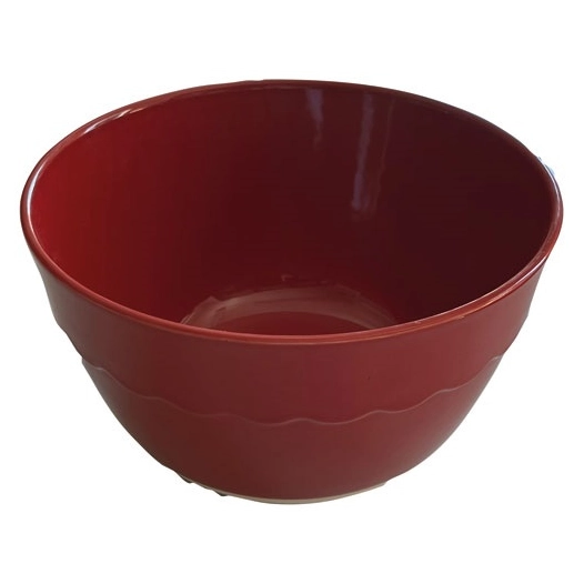 saladier rond rouge 24x13,50cm - grestel