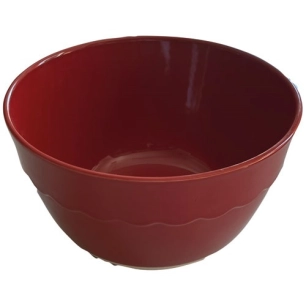 saladier rond rouge 24x13,50cm - grestel