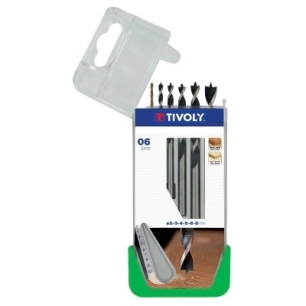 Coffret mèches bois graduées 3 pointes 5 forets 3 à 8