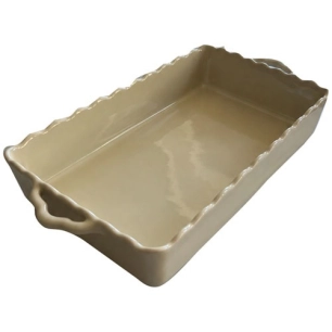 plat rect 32,7x19x7,50 ivoire festonne maria - grestel