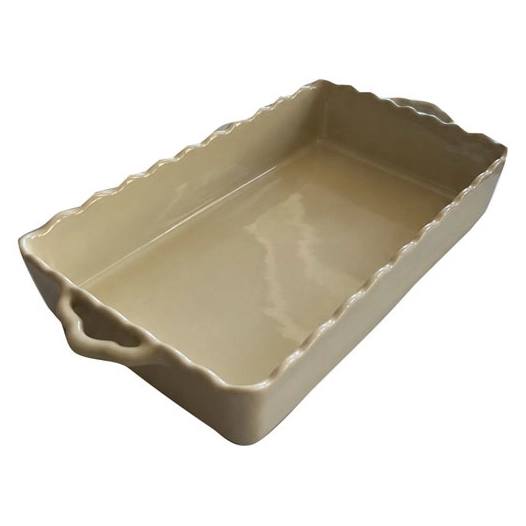 plat rect 39,9x22,9x8,4 ivoire festonne maria - grestel