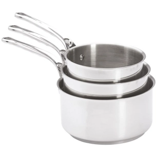 milady lot de 3 casseroles inox 16/18/20cm - la brigade de buyer