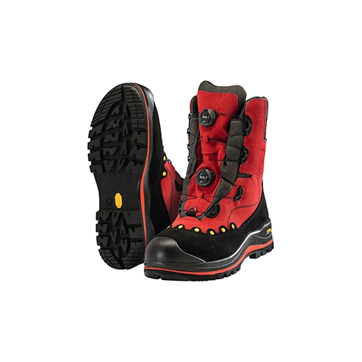 chaussure de sécurité légère, sans métal, avec double boa® fit system et tige haute. le double boa® fit system assure un ajustem