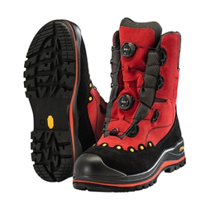 chaussure de sécurité légère, sans métal, avec double boa® fit system et tige haute. le double boa® fit system assure un ajustem