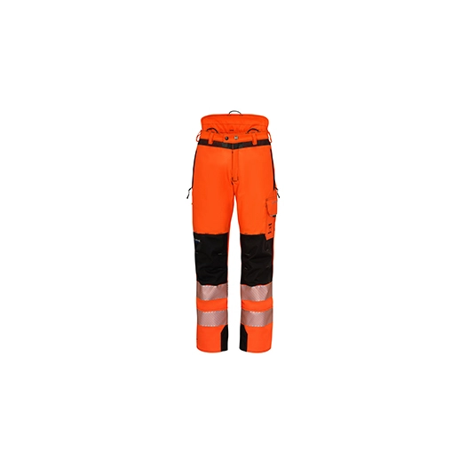 pantalon léger classe 1 avec haute visibilité classe 2 pour travaux forestiers exigeants. la protection dyneema s'associe aux te