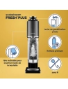 machine a gazeifier fresh plus noire - sodastream france