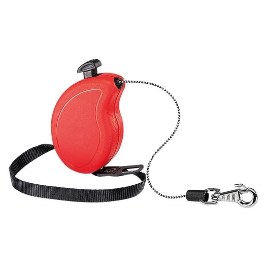 laisse flippy one corde rouge extensible - ferplast france