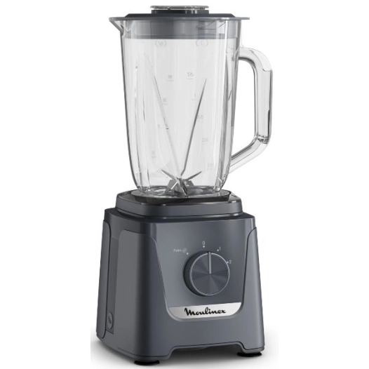blender blendforce-600 w - 1,25 l utile - 2 vitesses + pulse - 6 lames - glace pilã©e - gris - gpe seb france - moulinex