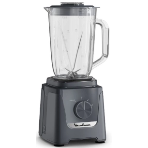 blender blendforce-600 w - 1,25 l utile - 2 vitesses + pulse - 6 lames - glace pilã©e - gris - gpe seb france - moulinex