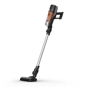 aspirateur balai - x-pert 5.80 - 150 w - 25 aw - 40 min - bac 0,44 l - orange et alu - gpe seb france - rowenta