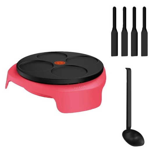 easy crep'party appareil ã€ crãšpes ã‰lectrique plaque amovible 4â mini crãšpes lo - gpe seb france - tefal